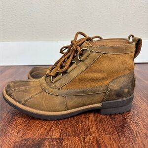 (7) UGG Heather waterproof leather boots